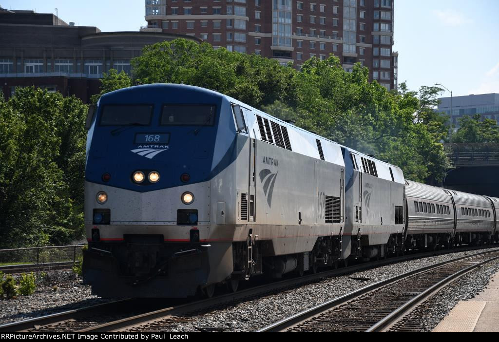 Eastbound "Silver Star" comes into the station